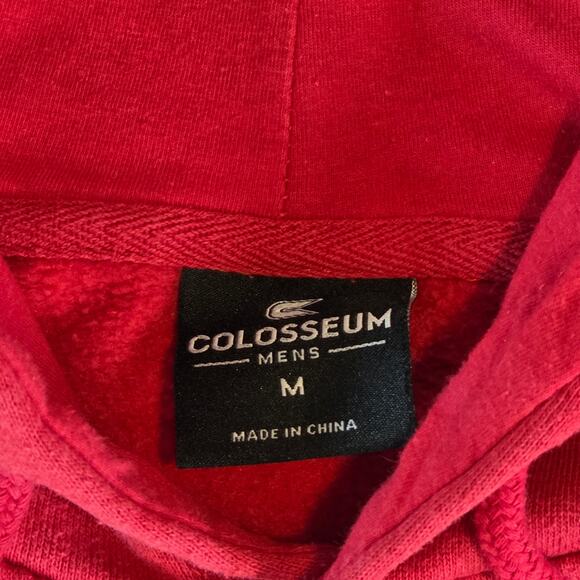 Colosseum Wisconsin Badgers Hoodie Men’s M Red NCAA Sweatshirt - Picture 4 of 11